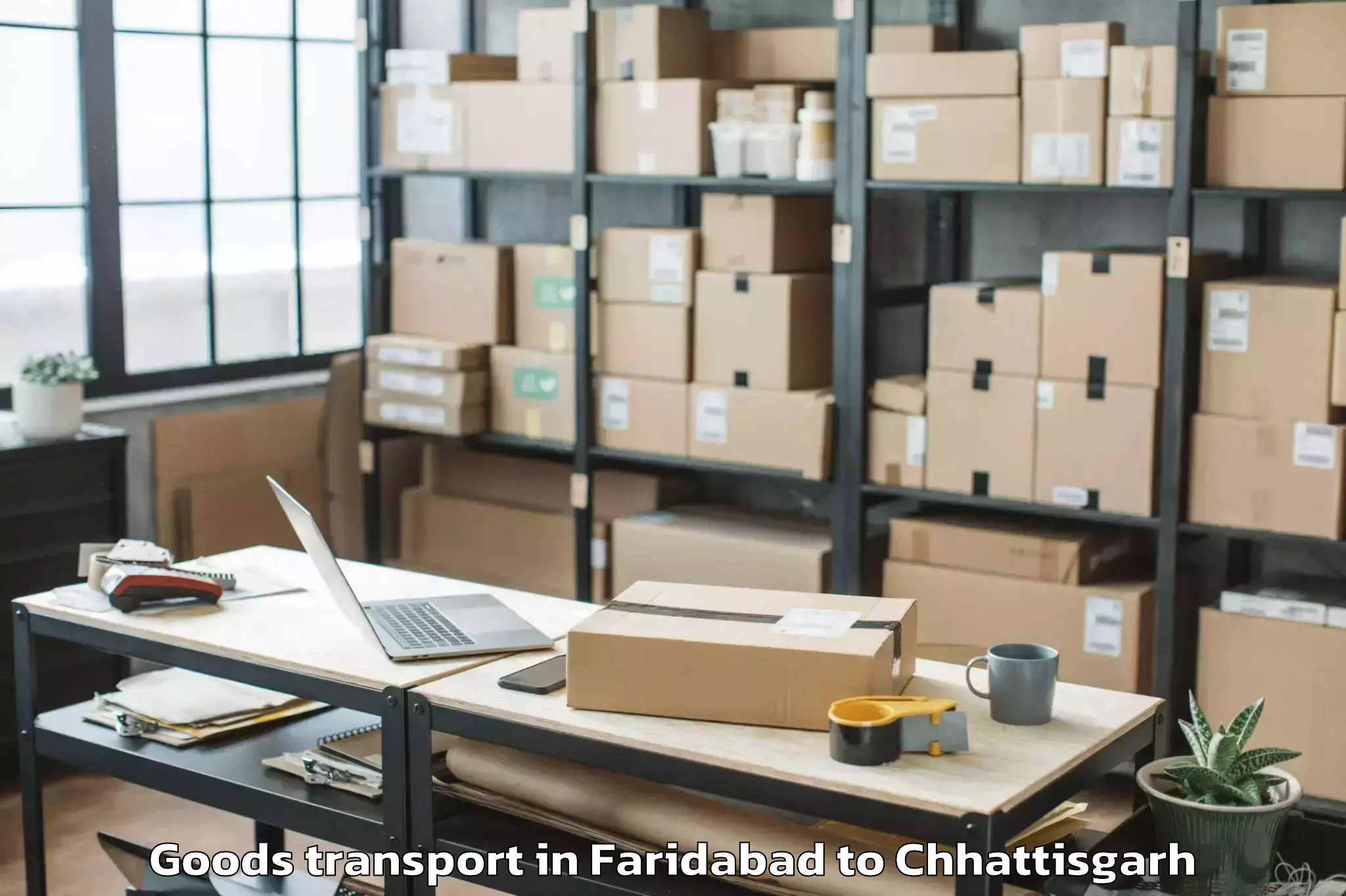 Book Faridabad to Pathalgaon Goods Transport